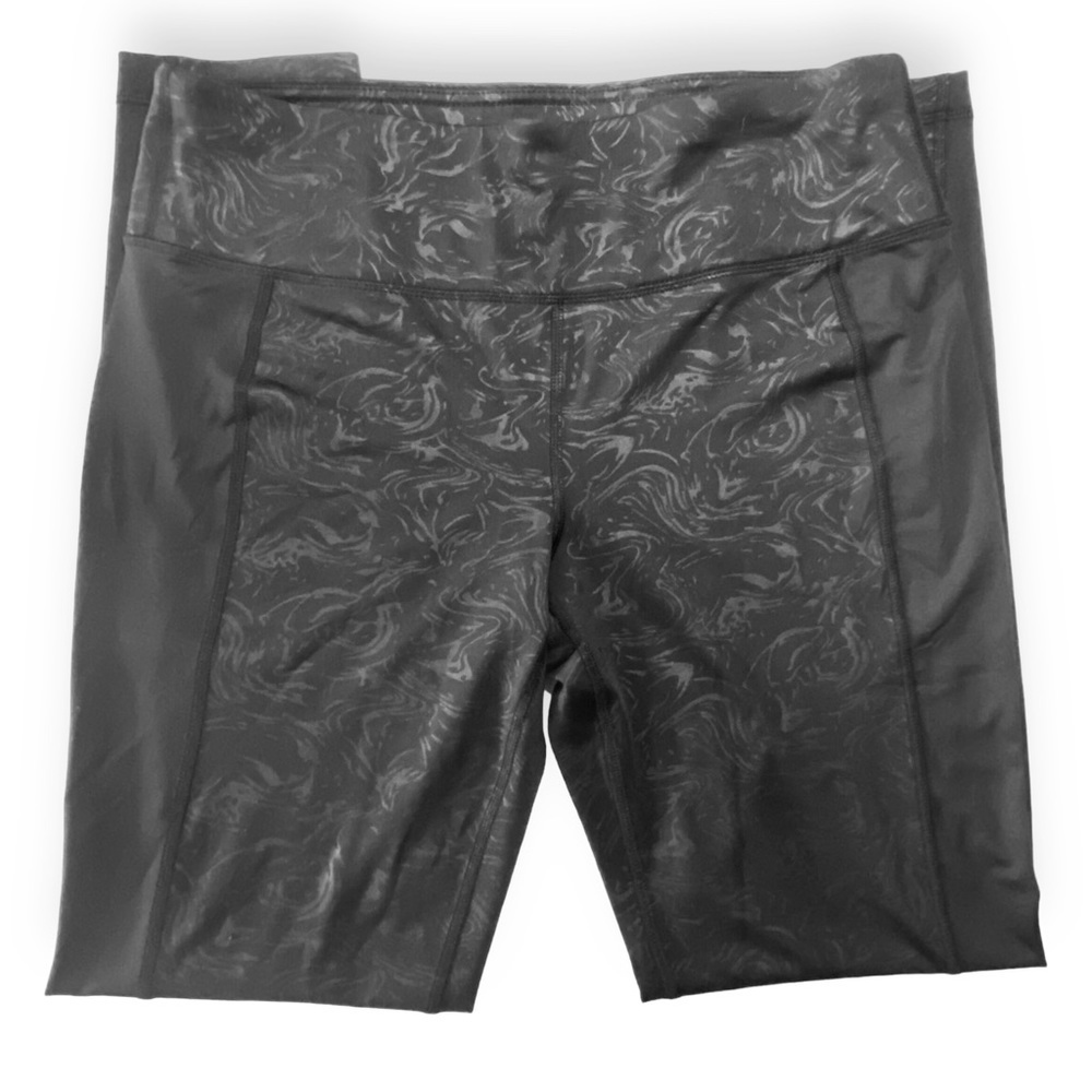 90 Degree By Reflex Black on Black High Rise Leggings Size Large